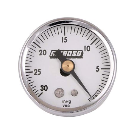 MOROSO VACUUM GAUGE, 1.5 IN DIA, 0-30 IN 89610